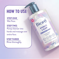 Biore Hydrate and Glow Cleanser