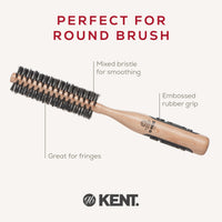 KENT Kent Brushes PF24 Boar Bristle Radial Hairbrush, 30mm Round Barrel Diameter