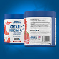 Applied Nutrition Creatine + 700ml Shaker | Creatine Monohydrate Micronized Powder with Flavour, Increases High-Intensity Physical Performance (250g - 50 Servings) (Strawberry & Raspberry)