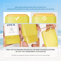 TBeautfave Sunscreen Stick, Sunscreen SPF 50+, Sun Stick for a Face Body, Face Sun Cream SPF 50, Suncream Face Stick for Dewy Glow, Water Resistant, Non-Greasy, Refreshing, Travel Size, 20g