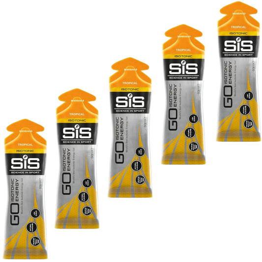Contrast SIS Go Isotonic Energy Gel 60ml - Tropical (Pack of 5)