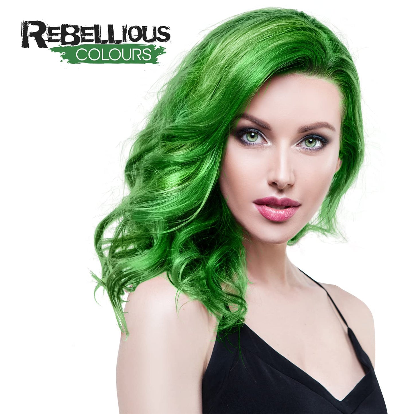 Rebellious Colour Semi Permanent Hair Dye Conditioning vegan cruelty free direct hair colour application 300ml (Voodoo Green)
