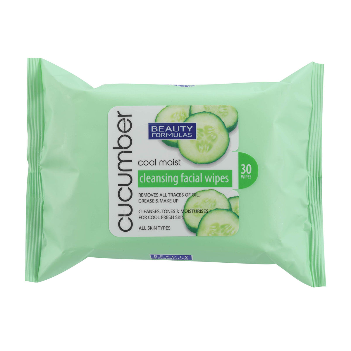 Beauty Formulas BEAUTY FORMULAS FACIAL WIPES CUCUMBER