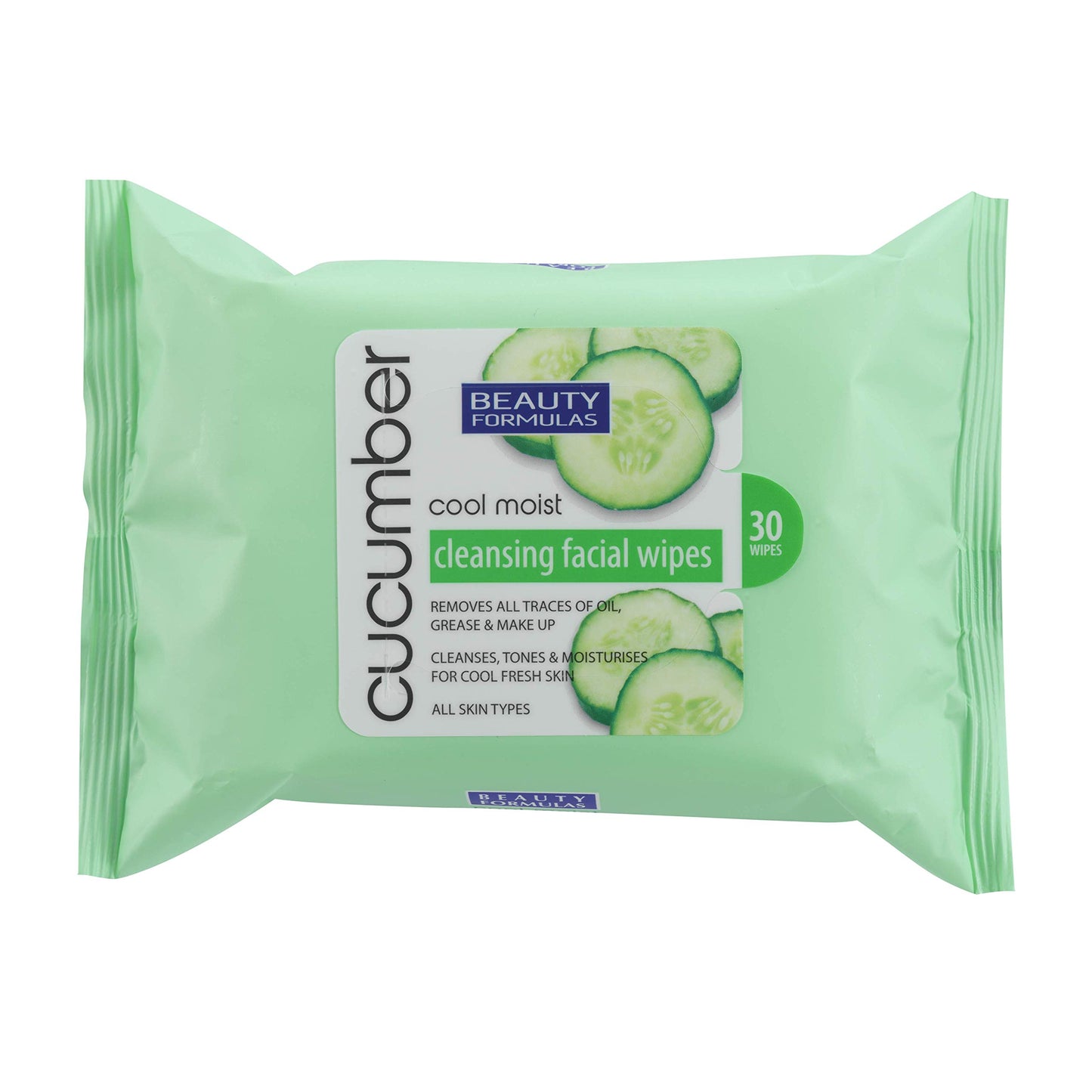 Beauty Formulas BEAUTY FORMULAS FACIAL WIPES CUCUMBER