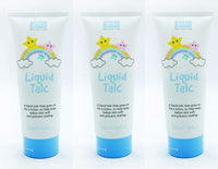 XBC Liquid Talc Bundle - 3 x 200g Tubes. A Liquid Talc That Goes On Like A Lotion. Keeps Babys Skin Soft and Prevents Chafing