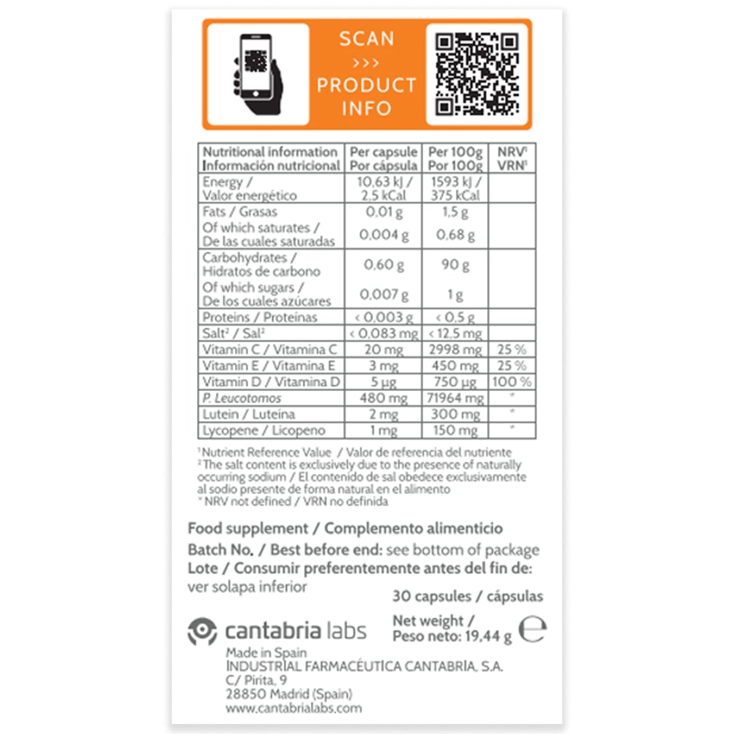 Heliocare® Ultra-D Capsules (30 Capsules) Vitamin D Supplements | Extra Protective Skin Care Boost - Prolong Suntan and Prevent Photoageing | Protects Against UVA, UVB, Visible and Infrared Hazards