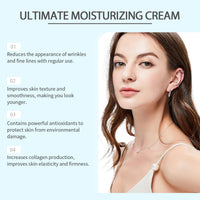 Ultimate Moisturizing Cream, Centella Moisturizer Korean，Youthful Formula,Centella Asiatica, Niacinamide, Hyaluronic Acid,Collagen,Face Cream for Fine Lines,Dark Spots, Dry Skin, Redness(100ML)