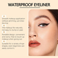 Generic 24hr Waterproof Eyeliner, Smudge Proof & Sweat Resistant Formula, Highly Pigmented Eye Liner for Long Lasting Wear, Dual Sharpenable Design for Precise or Smoky Looks, Smooth (Black)