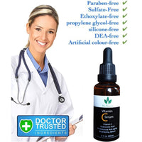 Pro-Elegance Vitamin C Serum for Face & under eyes 20% 60ml with Hyaluronic Acid Liposome Vitamin E for Anti wrinkle Anti ageing Dark Circles Fine Lines Acne Sun damaged Skin