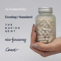 SL:PT | Essential | Sleep Supplement | Strong Natural Sleep Aid for Adults | Natural Melatonin | Magnesium | L-Theanine | Tryptophan | Stress & Anxiety Relief (Essential) (Essential.)