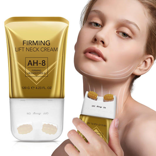 Generic AH-8 Neck Firming Cream, Roller Firming Neck Cream for Sagging & Tighten, Reduces Wrinkles, Improves Elasticity, Moisturizing Skin, Cosmetic Skin Care Repair
