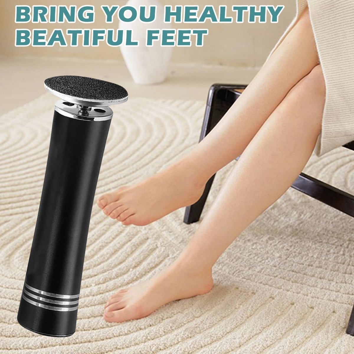 atnayo Electric Foot File Hard Skin Remover, Clean Brush and Foot Sander for Hard Skin Callus Dry