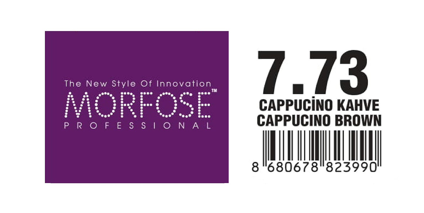 MORFOSE Morfose 10 Professional Hair Colour Cream 100 ml, No. 7.73 Cappuccino Brown