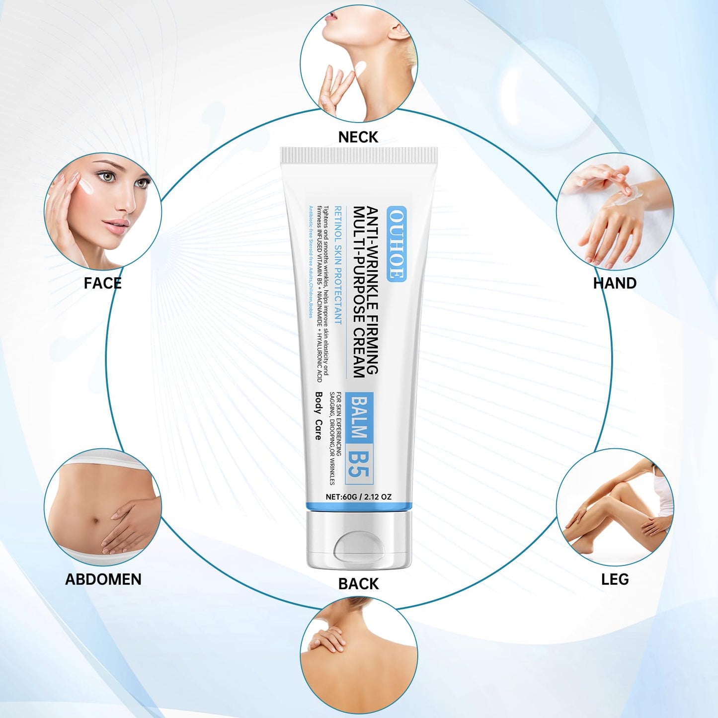 IKELY Repair Face Cream,Vitamin B5 Day Cream,Face Moisturizer For Women & Men,Skin Firming Butter,B5 Face Cream for Acne & Repair Damage Skin,Moisturiser,Firming,mproves Fine Lines & Reduces Dry Skin