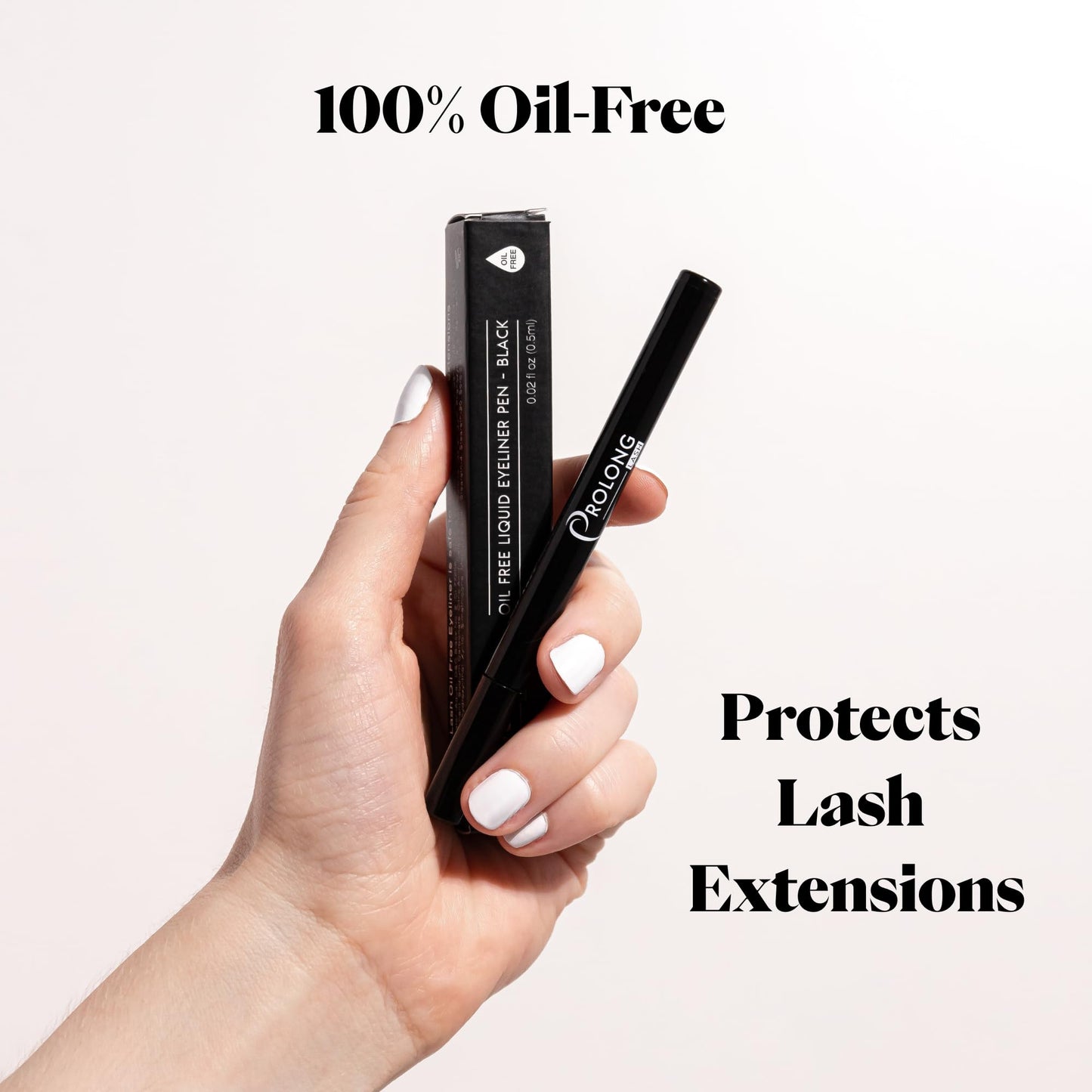 PROLONG LASH Prolong Lash Oil-Free Black Eyeliner Pen | Safe for Eyelash Extensions | Water Resistant, Vegan, Paraben & Sulphate Free - 1ml