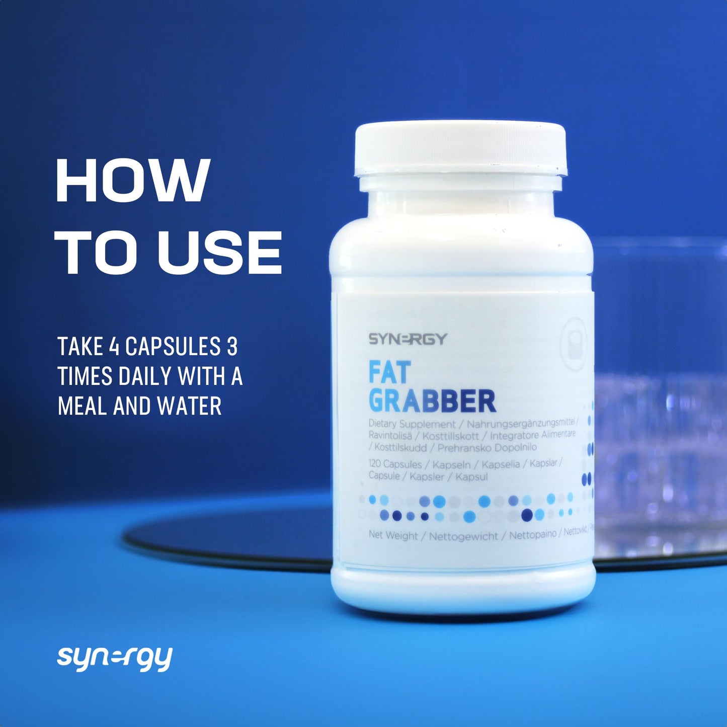 Synergy Worldwide Synergy WorldWide Fat Grabber 120 capsules | Healthy Weight Management | Natural Fiber Blend | Support Digestion | Guar Gum Powder | 75 gr