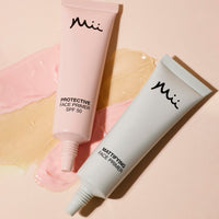 Mii Cosmetics Protective Face Primer SPF 50| Hydrating Primer | Makeup Primer with Hyaluronic Acid and Ceramides | Pore Primer & Coral Reef-Friendly SPF Primer for Radiant Skin | 30ml