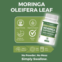 nutripact Moringa Capsules 1800mg – High Strength Moringa Oleifera Powder Supplement – 90 Vegan Capsules – Nutripact
