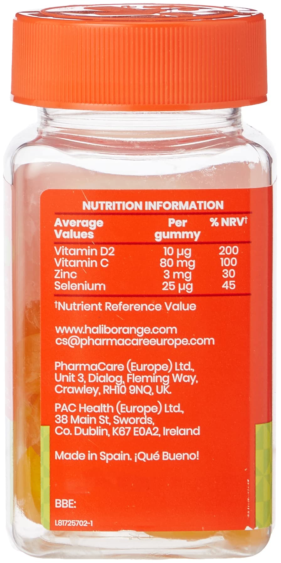 HALIBORANGE ADULT IMMUNE GUMMIES 30