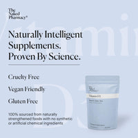 The Naked Pharmacy | Vitamin D3 Supplements | for Immune System | Bones, Joints & Teeth | with Natural Prebiotic Baobab | High Strength | No Additives | Vegan | 60 Capsules