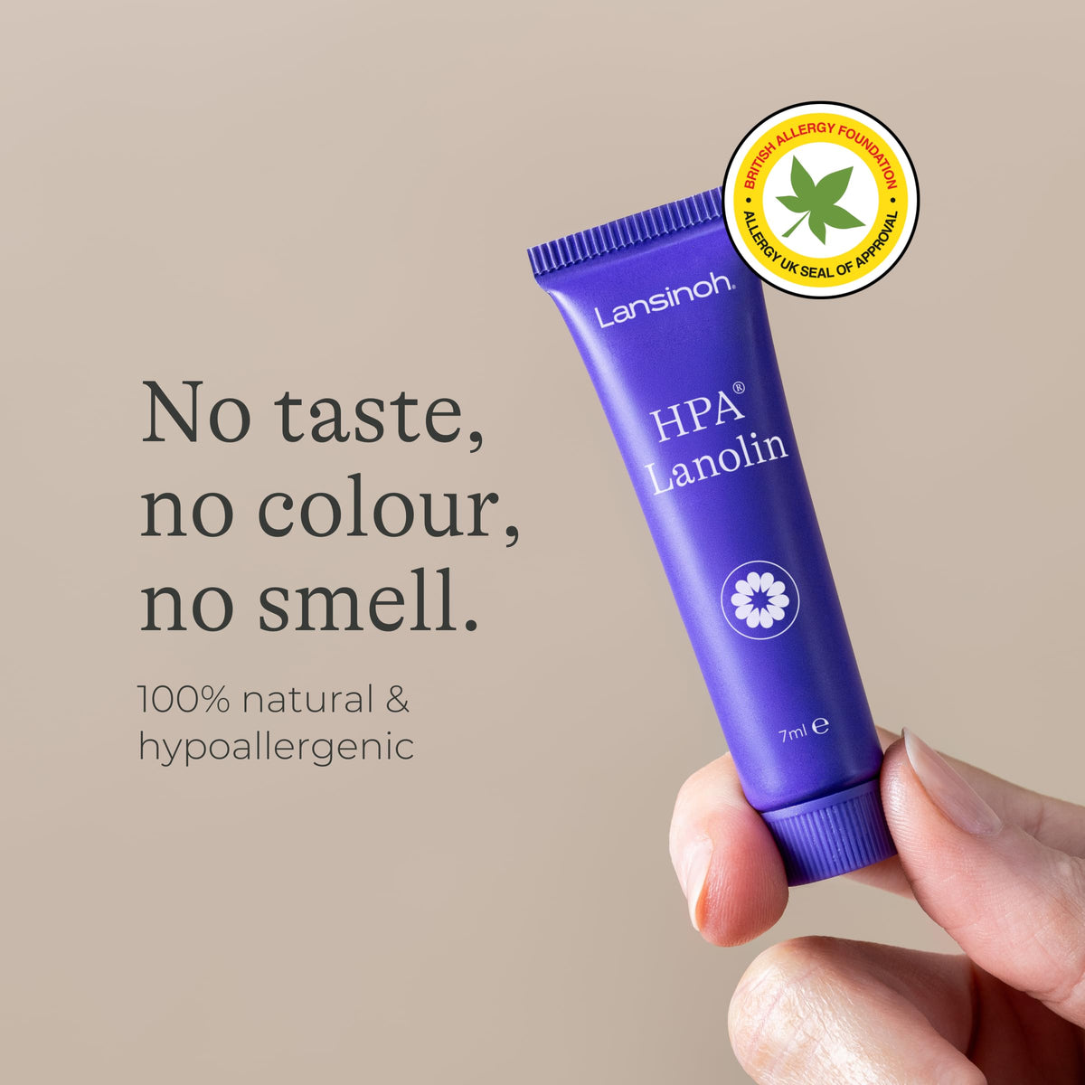 Lansinoh HPA Lanolin Nipple Cream - 3 x 7ml - Sore Nipples Cracked Skin Breast Feeding 100% Natural Hypoallergenic Tasteless & Odourless BPA BPS-free Breastfeeding Hospital Nappy Bag Essentials
