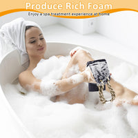 Deepton Back Washers for Shower, 39 Inches Shower Back Scrubber with Handles, Double Side Body Exfoliator Bath Tool, Back Scrubber for Men & Women Scrub Your Body Deeply