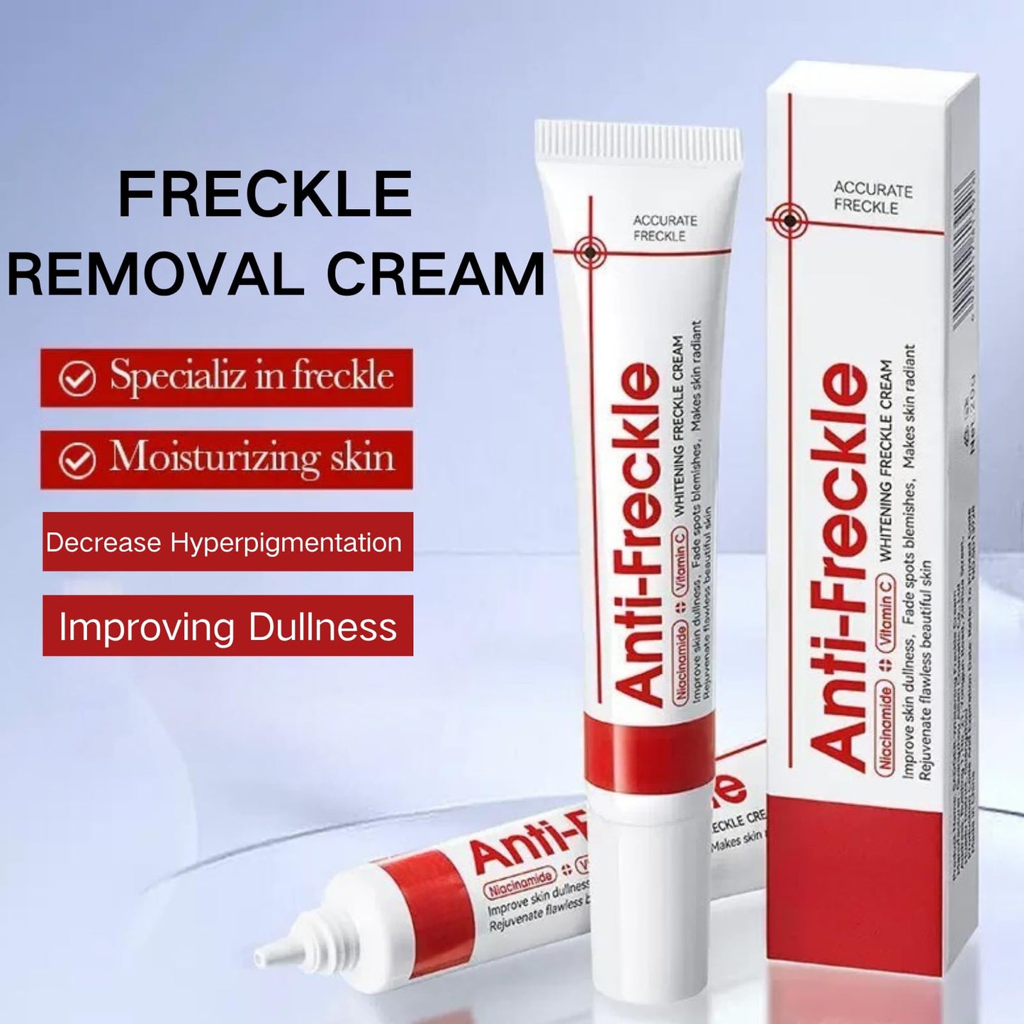 Tianyue Freckle Removal Cream,Anti-Freckle Crea-m- Dark Spot Removal Cream with Niacinamide & Vitamin C,Dark Spot Remover for Face & Body,Whitening Freckl-e Crea-m, Reduces Melasma,Improve Skin Dullness