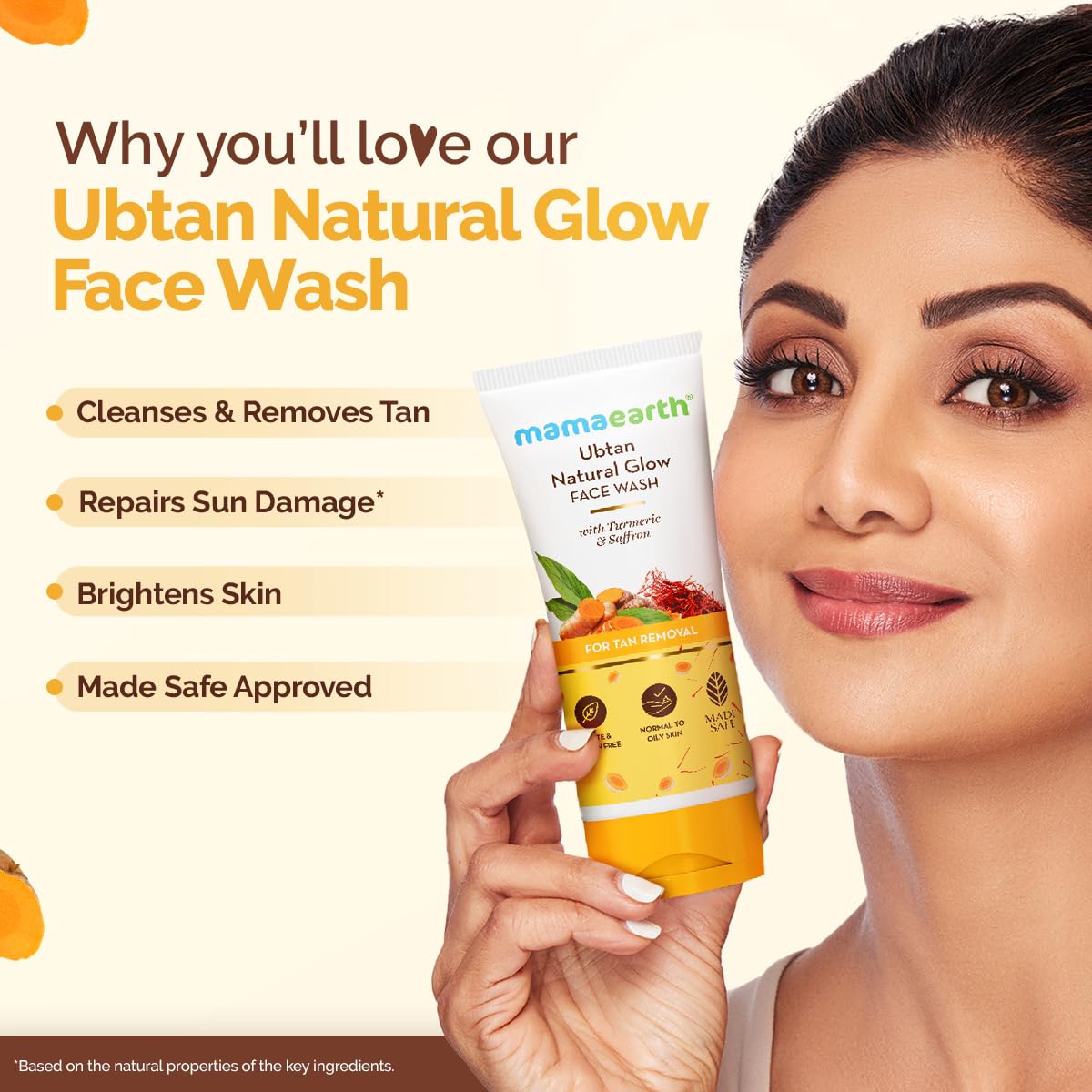 MAMAEARTH Mamaearth Ubtan Face Wash with Turmeric & Saffron 100 ml