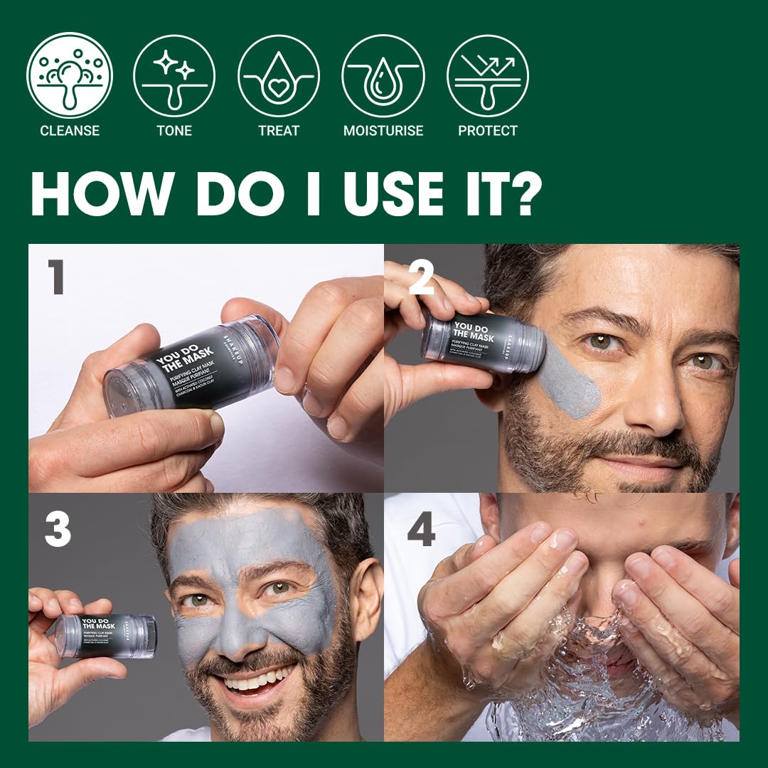 Shakeup Cosmetics You Do The Mask, Men's Activated Charcoal Clay Mask - 35g