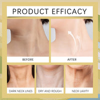 MINSHZEE AH-8 Firming Neck Cream, Neck Firming Cream with Roller, Reduces Wrinkles Fine Lines and Double Chin, Deeply Moisturises and Nourishes, Restores Firming Effect and Restores Nutrition (120G/4.230Z)