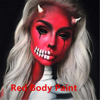 Go Ho Makeup Liquid Red Face Body Paint(2.1 oz),Red Makeup Water Based Face Paint and Body Paint for Special FX, Cosplay, and Halloween Make up
