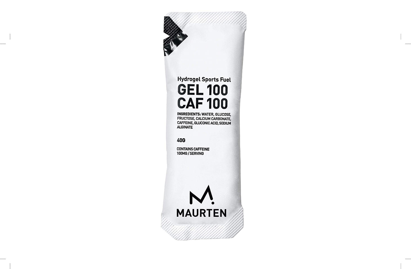 Maurten MAURTEN Gel 100 CAF100 Energy Gel - 12-Pack of 40g - 25g Carbohydrates & 100mg caffein per serving - Stomach-Friendly patented Hydrogel Technology for endurance sports- Free of Color or preservatives