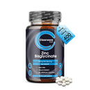 Zinc Tablets 50mg | in Bisglycinate | 400 Vegan Tablets | 6+ Months Supply | High Absorption | Zinc Supplements | for Men and Women | By Clearwave Health