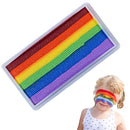 Lubarion Rainbow Face Paint for Kids and Adults, 50g Professional Body Paint Palette, Skin-Friendly Makeup for Face Painting, Festivals, Parties, Halloween, Cosplay, Easy to Apply & Remove