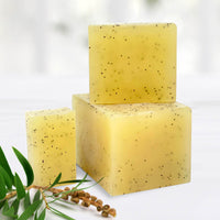 New Dawn Handmade Natural Tea Tree Soap Loaf - Range No.5 - Acne/Blackhead/keratosis Pilaris/Athlete's Foot/Hidradenitis Suppurativa Relief - 400g Money Saver Loaf