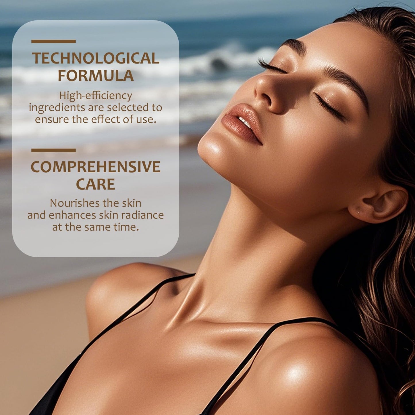 GMHLLES Sunless Tanning Drops, Self Tanning Drops, 60ml for Face And Body | Moisturizing and Nourishing to Make Skin Smooth and Elastic