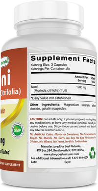 Best Naturals Noni 400 mg 240 Capsules (240 Count (Pack of 2))