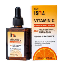 THE ISMA Vitamin C Serum for Face, Anti-Aging, 20% Vitamin C, Hyaluronic Acid, Vitamin E, Brightening Serum for Face/Neck/Eye Contour, All Skin Types 30ml