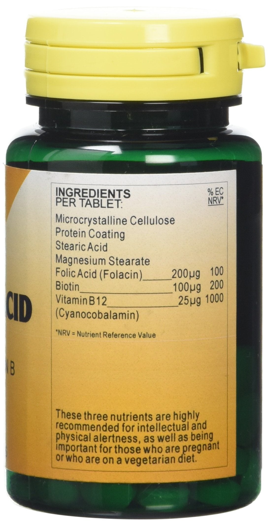 Health Plus B12 + Folic Acid + Biotin Vitamin B Supplement - 60 Tablets