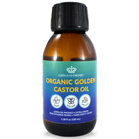 QUEEN OF THE THRONES Queen of the Thrones Organic Golden Castor Oil - Expeller-Pressed Oil for Self-Care - Multipurpose Clean Beauty Product for Hair, Nail & Skin Hydration - 100mL