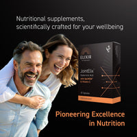 ELIXIR NUTROLOGY Joint Health Support Capsules | Hyaluronic Acid, Vitamin C & OptiMSM | Supports Normal Collagen Formation for Cartilage | Daily Joint & Mobility Nutrition for Adults | 30 Vegan Capsules | UK Made
