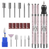 Bettinay 4 Speeds Nail Grinder for Thick Toenails Set, Electric Nail File for Various Nails and Shapes (18 Grinding Heads)