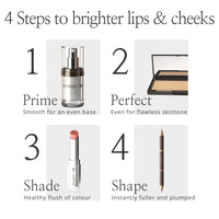 Studio 10 Wake Up & Glow Blush Stick - Long Lasting Lip & Cheek Tint for Lightweight Blush Colour - Cream Blusher for Mature Skin - with Hydrating Hyaluronic Acid Core (Shade - Poppy)