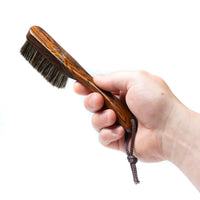 Madu Climb - Premium Boar's Hair Rosewood Rock Climbing Brush Unique Grain (Dark Wood)