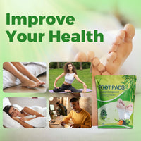 Jijizhazha 70 Pcs Natural Ingredients Detox Foot Patches,Organic Bamboo Vinegar Detox Foot Pads Improves Sleep Quality,Easy to Use(Extra Socks)