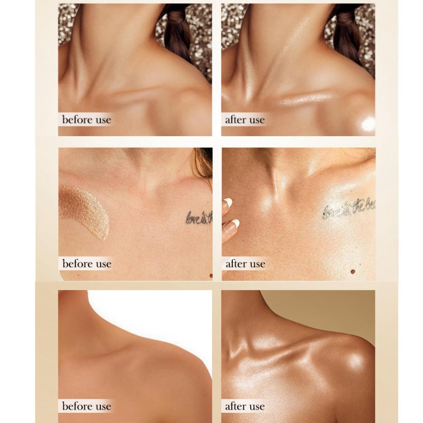 BigyQiu Body Shimmer Oil,Golden Brown Body Liquid Luminizer,Bronzing Drops for Face&Body,Liquid Bronzer Body Highlighter,Body Glow Shimmer Lotion,Gold Highlighter Makeup,Liquid Bronzer,Shimmer Moisturiser