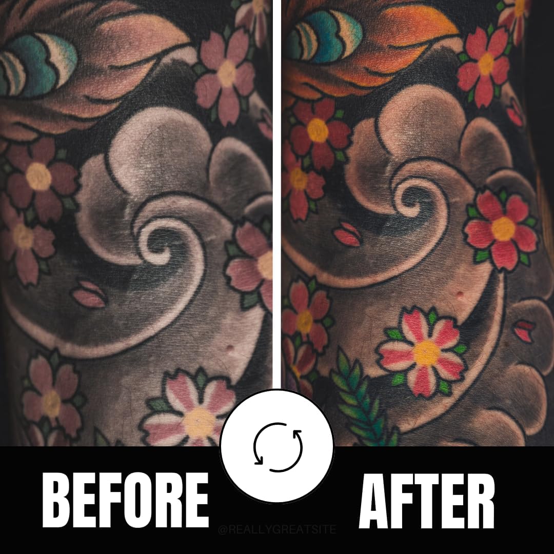 TIGER SPIT Tattoo Aftercare, Tattoo Balm to Heal New Tattoos, Tattoo Brightener to Revive Old Tattoos, Daily Tattoo Lotion to Prevent Ink Fading, All Natural and Vegan