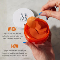 Nip+Fab Vitamin C Jelly Eye Patches, Brightening and Hydrating, 20 pairs