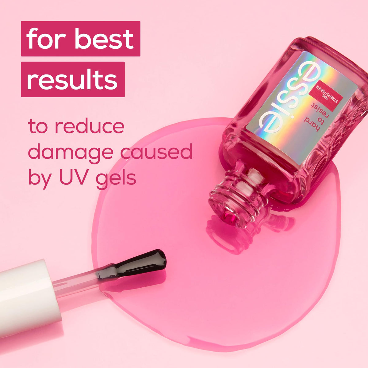 essie Essie Nail Care Hard To Resist Nail Strengthener: Pink Tint, Glow & Shine