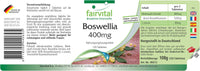 Fairvital | Boswellia Frankincense 400mg - 120 Tablets - Vegan - 65% boswellic acids